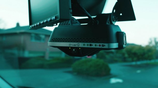Netradyne-Kamerasystem im Amazon-Lieferwagen