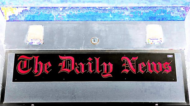 Schild "The Daily News"