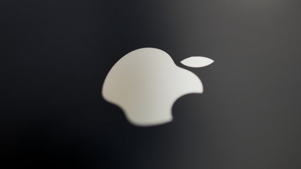 Leicht verschwommenes Apple-Logo