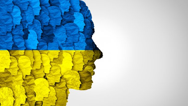 Ukrainian,People,Symbol,As,A,Group,Of,Ukrainians,Together,With