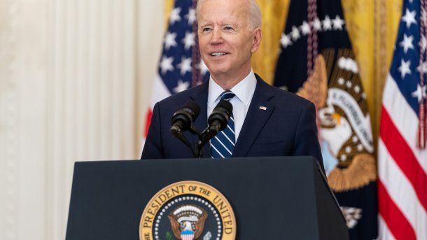 Joe Biden am Rednerpult