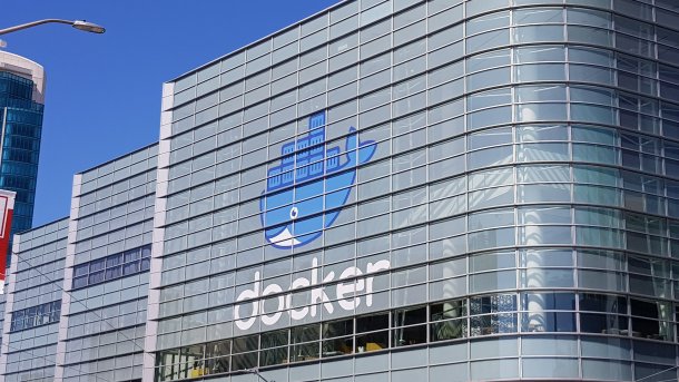 Das Konferenzgebäude der DockerCon.
