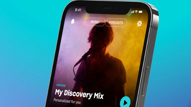 Amazon Music App auf Smartphone