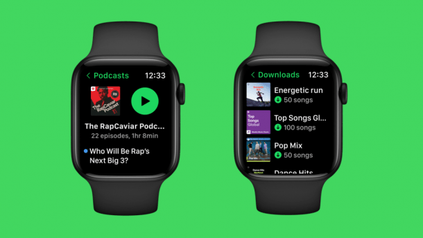 Spotify-App auf der Apple Watch