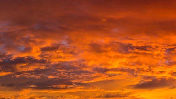 Orange,Sunset,Landscape,With,Cloud.