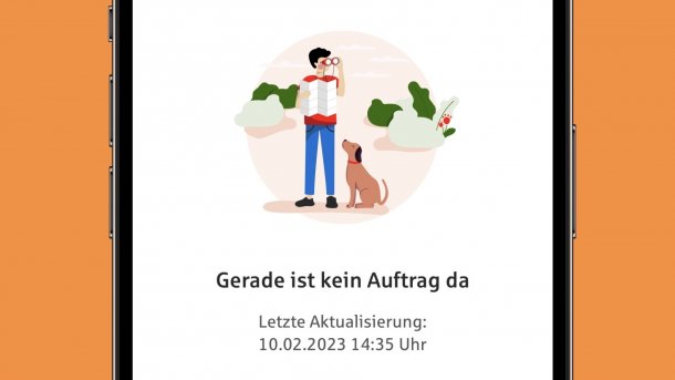 Gerade kein Auftrag da – S-PushTAN-App