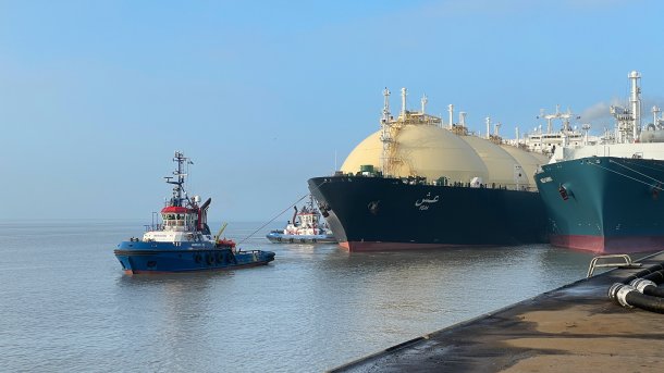 Der erste LNG-Tanker hat Brunsbüttel erreicht