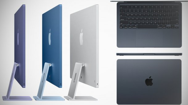 iMac M1 und MacBook Air M2