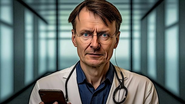 Doktor mit Smartphones und Stethoskop