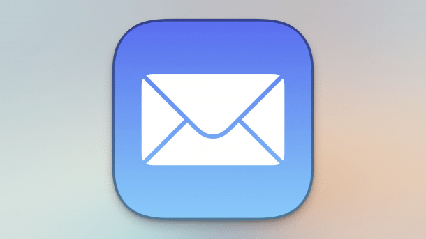 Apple Mail Icon vor Hintergrund
