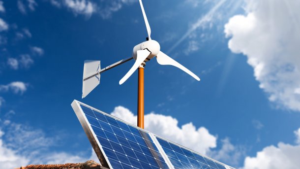 Solar,Panels,And,A,Small,Wind,Turbine,On,The,Top