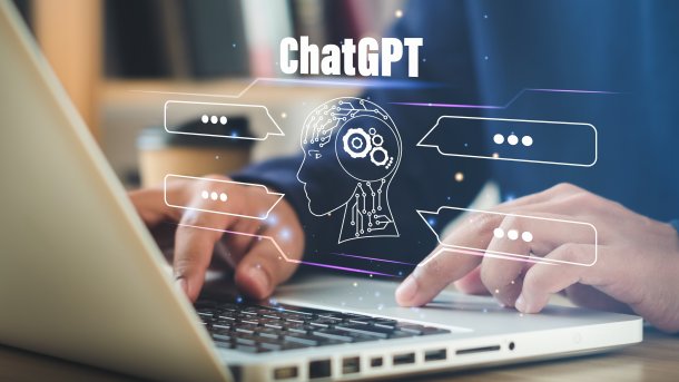 Chatgpt,Chat,With,Ai,Or,Artificial,Intelligence.,Young,Businessman,Chatting