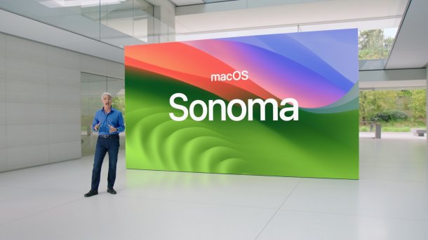 Apples Softwarechef präsentiert macOS 14 Sonoma