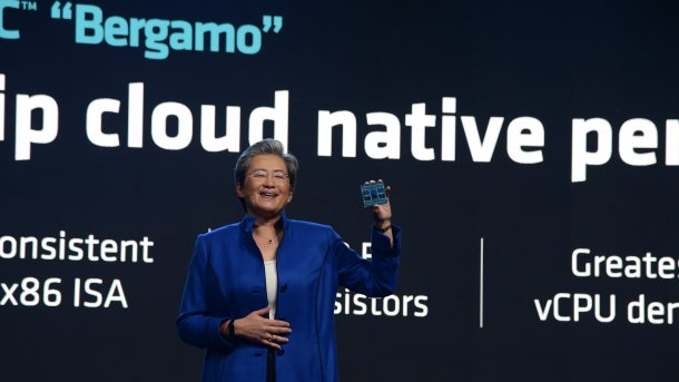 AMD-CEO Lisa Su auf einer Bühne