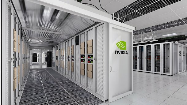 Rechenzentrum mit Nvidia-Technik