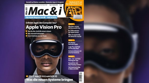 Das Cover der Mac & i 4/2023.