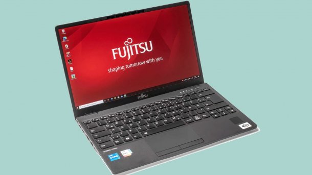 Ein Notebook der Marke Fujitsu Lifebook