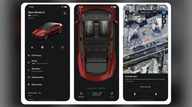 Tesla-App für das iPhone