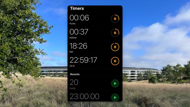 Timer in iOS 17