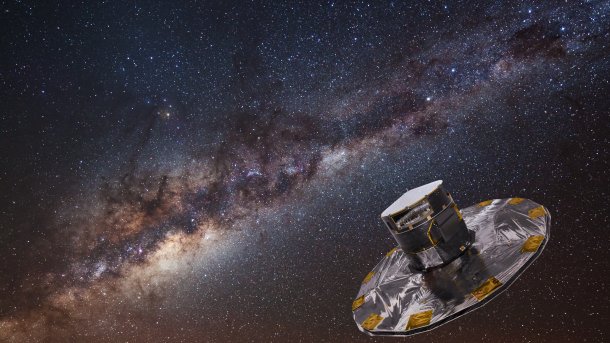 Milchstraße und Visualisierung der Sonde