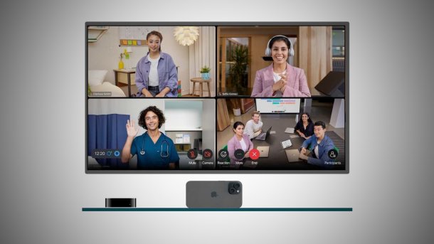 Videokonferenz auf Apple TV