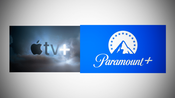 Logos von Apple TV+ und Paramount+​