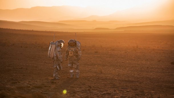In der Negev-Wüste in Israel fand die analoge Mars-Simulation AMADEE-20 statt. Das Projekt vom Österreichischen Weltraumforum (OeWF) und der israelischen Raumfahrtagentur lässt eine sechsköpfige Analog-Astronauten-Crew vier Wochen lang im Ramon-Krater ausgewählte Aspekte einer bemannten Mars-Mission nachstellen. , OeWF / Florian Voggeneder