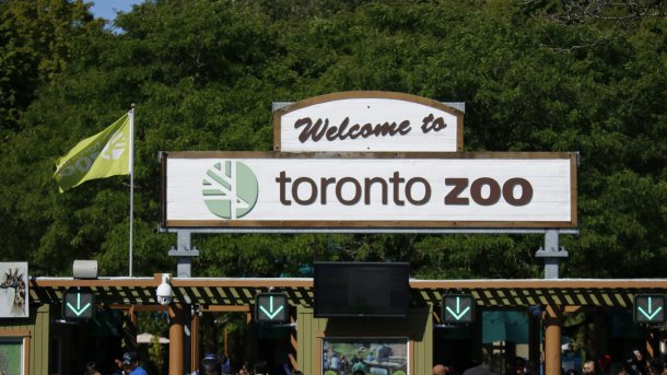 Eingangsschild vom Toronto Zoo