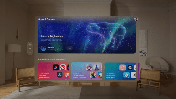 Der App Store in visionOS