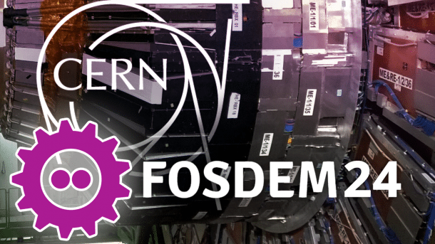 FOSDEM und CERN-Logos