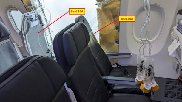 Schadensbild der Boeing 737 Max 9