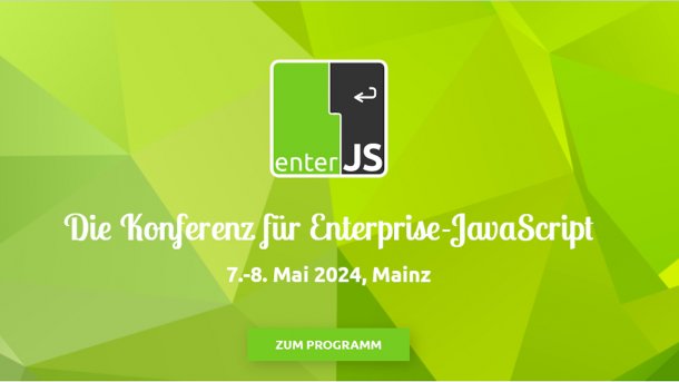 enterJS 2024, Enterprise-JavaScript-Konferenz, 7. und 8. Mai, Mainz