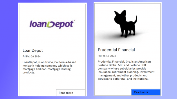 Screenshots der Mitteilungen auf der AlphV-Seite im Darknet