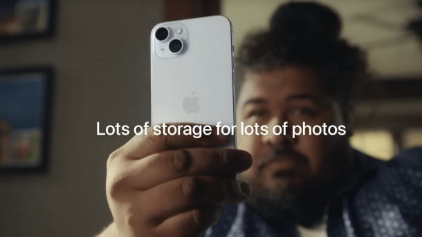 Apple-Werbung: "Viel Speicher" für Fotos
