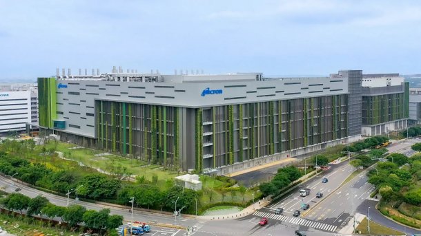 Micron-Speicherfabrik in Taichung, Taiwan