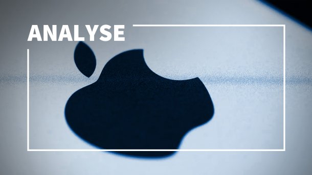 Apple-Logo auf einer Geräterückseite