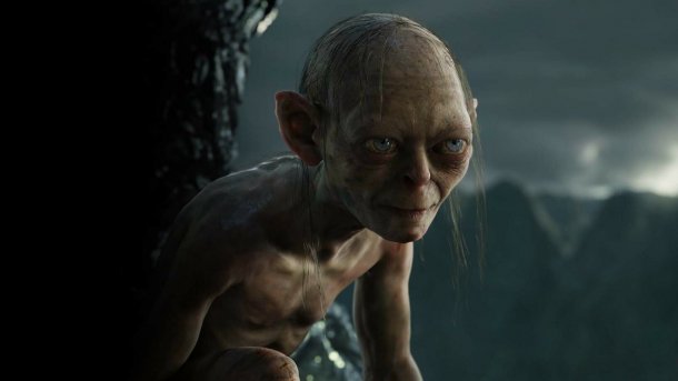 Gollum vor Bergen