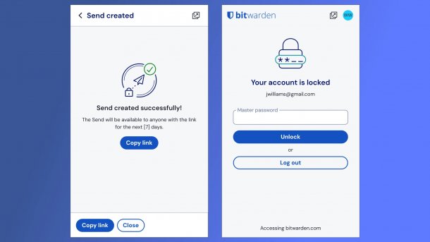 Neue GUI von Bitwarden