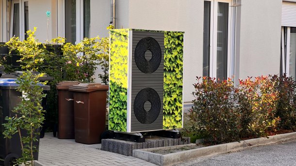 Wärmepumpe an einer Straße in Bremen