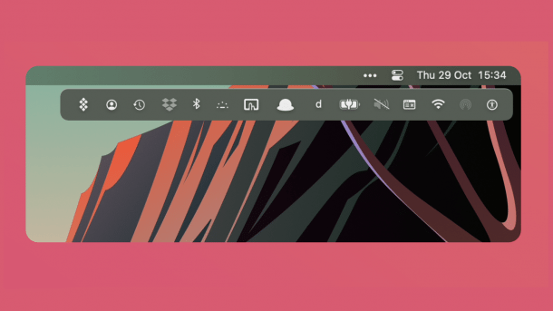 Bartender auf dem Mac