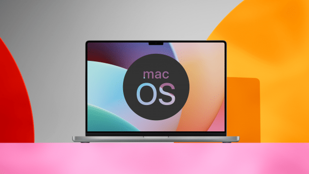 MacBook mit macOS-Icon