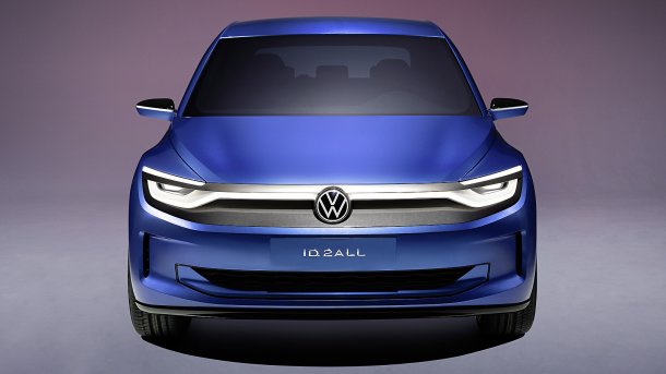 Front view of the Volkswagen ID.2all study