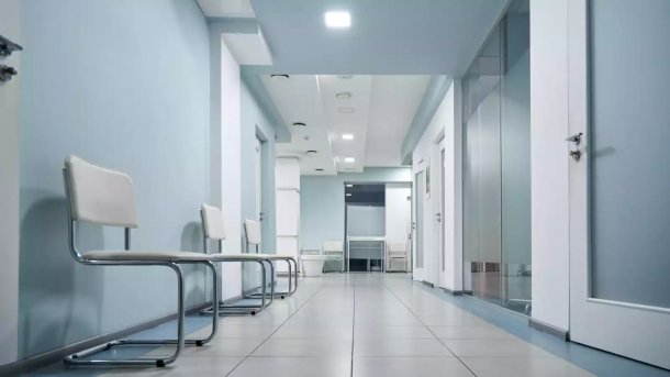 Hospital flood with chairs