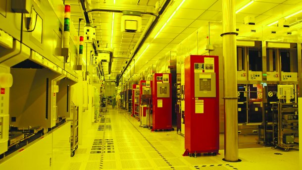 Clean room of a TSMC semiconductor plant
