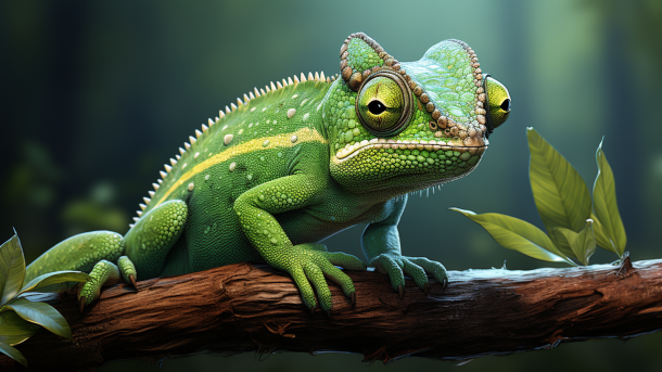 AI-generated chameleon