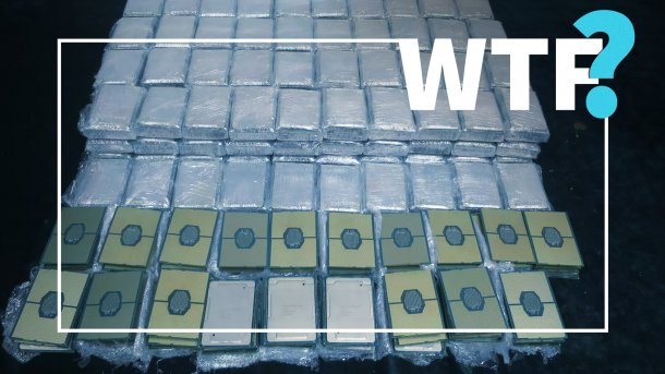 Hunderte vom Hongkonger Zoll sichergestellte Prozessoren