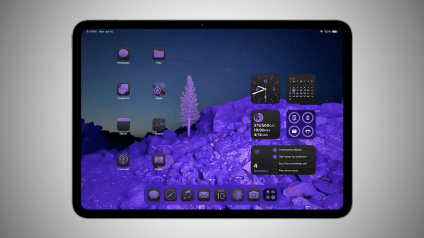 Home screen of iPadOS 18