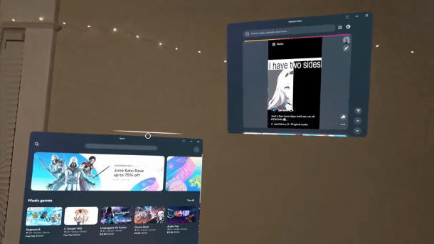 Freie Fensterplatzierung mit der Quest 3