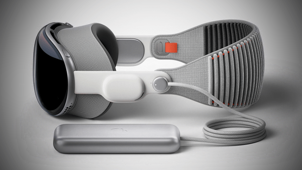 Vision Pro with components