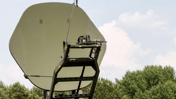 The mirror of the Bundeswehr's mobile ground station